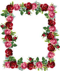 Frame Rose Photoshop Flower Border Vintage Roses Rose Frame