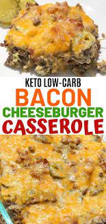 Easy Bacon Cheeseburger Casserole That Is Keto And Low Carb This Recipe Uses Ground Beef An Keto Recipes Easy Keto Recipes Dinner Bacon Cheeseburger Casserole