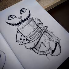Alice In Wonderland Animetattoobr Geektats Epicgamerink Lynn Harri Alice In Wonderland Drawings Wonderland Tattoo Disney Art Drawings
