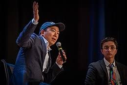 Yang had built an ardent grassroots following in attempt to become the democratic party's nominee for the presidency last year. Andrew Yang Wikipedia