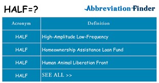 The half adder is able to add two single binary digits and provide the output plus a carry value. What Does Half Mean Half Definitions Abbreviation Finder