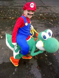 Mario Riding Yoshi Costume Tabulations Creations Yoshi Costume Mario Costume Halloween Costumes For Kids