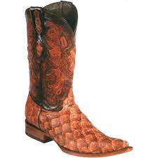 Men S Old Mejico Genuine Pirarucu Fish 3x Toe Boots Handcrafted In 2020 Boots Custom Cowboy Boots Mens Boots Fashion