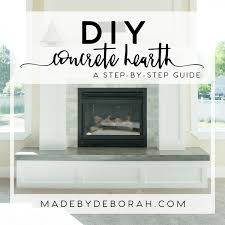 Even if you're an amateur, you can build your own stone fence by following these instructions. Diy Concrete Hearth Made By Deborah
