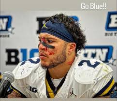 Blake Corum posted this iconic photo to his IG ahead of the opener 〽️〽️〽️  #GoBlud