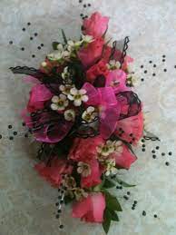 Maybe you would like to learn more about one of these? Hot Pink And Black Wrist Corsage Prom Flowers Corsage Flower Corsage Corsage And Boutonniere