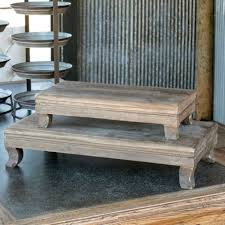 Wooden Display Risers Set Of 2 In 2020 Display Risers Decor Diy Home Decor