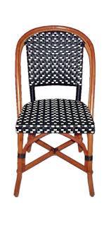 Black And White French Bistro Chairs French Bistro Side Chair Hk 81 Weave Custom Rev V Colors Black White Wood Finish Light Honey Chair French Bistro Chairs Side Chairs