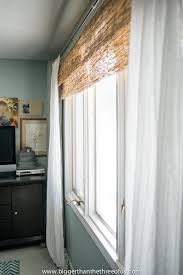 An ideal diy privacy screen to handle all the unnecessary mess. Diy Bamboo Shades For The Layered Window Look 10 Hack