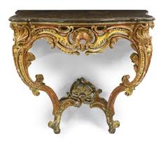Date Unspecified A Louis Xv Carved Console Table Mid 18th Century Estimate 6 000 9 000 Usd Unsold Antique Console Table Gilded Furniture Romantic Furniture