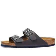 Birkenstock Arizona Natura Navy Smooth Leather End