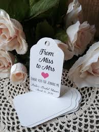 These personalized gift ideas do just that. From Miss To Mrs Bridal Shower Gift Tags Favour Tags Custom Favor Tags Custom Small Prize Tags Bridal Shower Tags Wedding Gift Favors Bridal Shower Diy