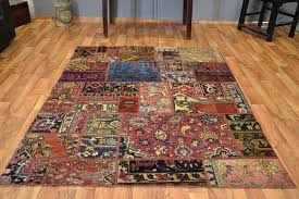 Patchwork teppiche werden aus älteren teppichstücken hergestellt, welche per hand zugeschnitten und vernäht werden und dann mit einer extra rückseite. Perserteppich Patchwork Teppich Vintage Handgeknupft Catawiki