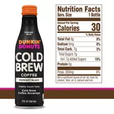 25% fat, 64% carbs, 11% protein. Dunkin Donuts Iced Coffee Coffee Valumarket