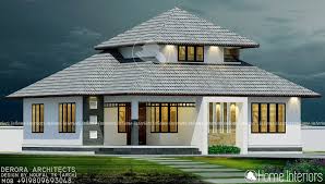 1451 Square Feet Double Floor Traditional Home Design