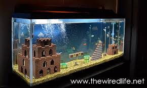 You Ll Actually Enjoy This Underwater Level Fish Tank Mario Room Legos