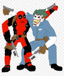 Estupendo póster con la imagen del gran villano joker, archienemigo del superhéroe batman. Joker Vs Deadpool El Joker Y Deadpool Free Transparent Png Clipart Images Download