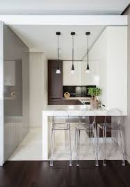 Best Creative Small Kitchen Design And Organization Ideas With Transparent Bar Stoo In 2020 Kitchen Design Modern Small Modern Kitchen Design Minimalist Kitchen Design