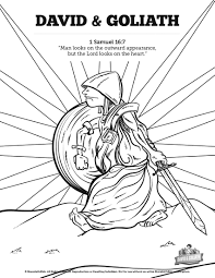 David And Goliath Sunday School Coloring Pages A Great Bible Story Deserves Some Great Coloring Pages These David And Goliath Activity Printouts Are Hand Draw