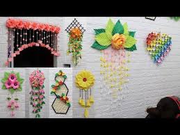 25 Best Collection Paper Flower Wall Hanging Craft Ideas Youtube Paper Flowers Wall Hanging Crafts Flower Crafts