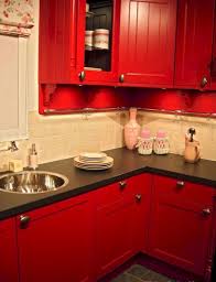 Red And Black Kitchen Ideas 21 Red Kitchen Cabinets Kitchen Design Small Kitchen Remodel
