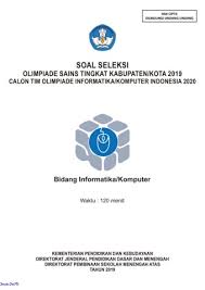 Soal Osk Informatika Sma 2019 Www Tomatalikuang Com