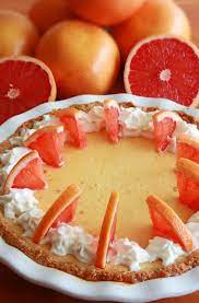 Pink Grapefruit Cream Pie Recipe The Daring Gourmet Recipe Desserts Cream Pie Recipes Cream Pie