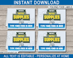 The last one standing wins. Printable Fortnite Birthday Party Decorations Invitations