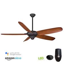 Home Decorators Collection Altura 68 In Oil Rubbed Bronze Ceiling Fan Works With Google Assistant And Alexa 20014 The Home Depot Bronze Ceiling Fan Ceiling Fan Home Decorators Collection