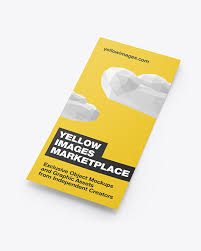 Matte Flyer Mockup In Stationery Mockups On Yellow Images Object Mockups