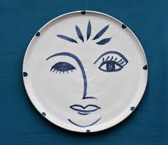 Lola Wall Plate handmade in Britain by Kinkatou for AUTHOR