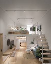 6 Inspirational Lofted Bedroom Layouts In 2020 Small Loft Apartments Loft Interior Design Minimalist Bedroom Small