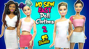 See more of make your own barbie on facebook. Diy Barbie Clothes How To Make Easy No Sew Doll Clothes Making Kids Toys Youtube