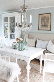 Match the table with white or cream chairs and add some quirky table accessories such as a wooden candle holder or small metal bucket full of flowers. 41 Beautiful Shabby Chic Dining Room Designs Digsdigs