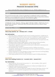 financial accountant resume samples