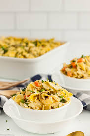 That means half the carbs and twice the nutrition! Chicken Noodle Casserole Recipe Best Ever Chicken Noodle Casserole