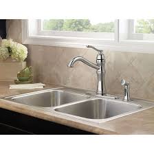 Browse kitchen sink faucets by style, finish, installation type, location and innovation. 7245srs 5orb 0orb Moen Belfield Single Handle Kitchen Faucet With Optional Side Spray And Duralock Reviews Wayfair