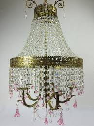 30er Italienischer Kristallleuchter Deckenlampen Vintage