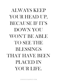 If You Can Keep Your Head When All About You Meaning Always Keep Your Head Up Because If It S Down You Won T Be Able To See The Blessings That Have Been Placed In Your Life Motivasi Gambar