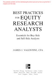 Equity research analyst job description.pdf. Pdf Best Practices For Equity Research