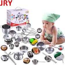 But you can't take your home kitchen with you. Buy Kids Stainless Steel Kitchen Toys Set Play House Cookware Cooking Utensils Pots Pans At Affordable Prices Free Shipping Real Reviews With Photos Joom