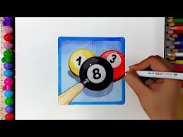 8 ball pool with friends. How To Draw The 8 Ball Pool App Logo Rabia Drawing Art Youtube