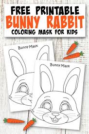 This drawing was made at internet users' disposal on 07 february 2106. Free Printable Bunny Mask Template Simple Mom Project