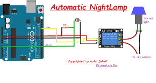 Light sensor for automatic use. Automatic Night Lamp Arduino Project Hub