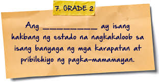 Ang iksamen sa sibika ay . Are You Going To Pass This Araling Panlipunan Pop Quiz 8list Ph