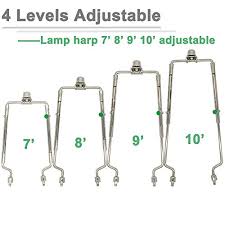 The saddle goes underneath the lamp socket while the threaded harp frame itself extends. 7 8 9 10 Inch Lamp Shade Harp Holder Adjustable Lamp Harp Set Fits E26 Light Base Uno Fitter Adapter And Saddle Base With 2 Shade Attaching Finial Top Silver Lampshade Harp Kit Pricepulse