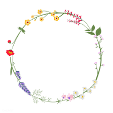 Download Premium Vector Of Round Wild Flower Vector Illustration 4290 Flower Drawing Wreath Illustration Wreath Drawing