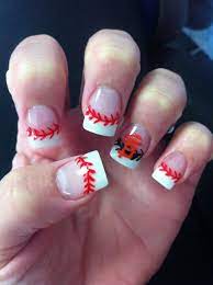 Pin By Sarah Perez On Good Ideas Sf Giants Nails Sports Nails Baseball Nails