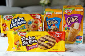 Keebler fudge stripe cookies 12ct, 1.9oz 1 keebler fudge stripes cookies, coconut dreams, flavors of fudge, caramel and coconut, 8.5 oz tray 8.45 ounce (pack of 1) Fudge Stripe Cookies Homemade Ice Cream Forks And Folly