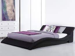 Miglior struttura per letto matrimoniale del 2020. Letto Matrimoniale Moderno In Tessuto Nero 180x200cm Vichy Beliani It